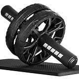 Citufuol Upgraded Ab Roller Wheel, Abdominal Core Workout Equipment for Home Gym with Knee Pad, Full Body Strength Training Fitness Tool for Men and Women