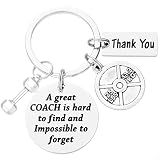 HUTIMY Fitness Coach Gifts for Men Women Keychain Best Funny Coaching Thank You Gift for Crossfit Coach