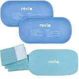 REVIX Ice Pack for Injuries Reusable, 2-Pack Hot & Cold Gel Wrap with Strap