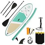 Bifanuo Inflatable Stand Up Paddle Board for Adults with SUP Accessories and Backpack Paddle Boards Non-Slip Deck, Wide Stance, Bottom Fin, Double Action Pump