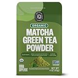 FGO Organic Matcha Green Tea Powder, Japanese Culinary Grade for Cooking, Baking, and Smoothies, 4 Ounce, Resealable Bag, Packaging May Vary (Pack of 1)