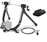 Minoura MagRide Bicycle Trainer with Remote and Riser Block, Black, 26 to 700c, Made in Japan