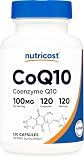 Nutricost CoQ10 100mg, 120 Vegetarian Capsules, 120 Servings, GMO-Free