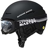 OutdoorMaster ELK MIPS Helmet Set - OTG Ski Goggles, MIPS Snowboard Helmet for Men, Women & Youth