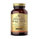 Solgar Vitamin E 268 MG (400 IU) (d-Alpha Tocopherol & Mixed Tocopherols), 100 Softgels - Supports Immune System & Skin Nutrition - Natural Antioxidant - Gluten Free, Dairy Free - 100 Servings