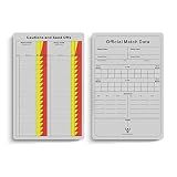 Great Call Athletics | Soccer Referee Game Cards Pro | 50 Pack | Double Sided Thick Print Match Data Record Set | Fits Pocket