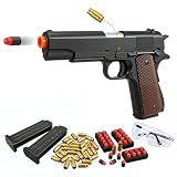OGCGDG Foam Dart Blaster with Shell Ejecting, Soft Bullet Toy Pistol for Outdoor Target Practice & Shooting Training for Teens Ages 14+ (Black)