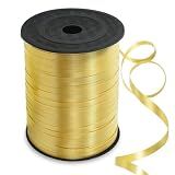 TONIFUL 500 Yards Gold Curling Ribbon Balloon String Gift Wrapping Decor