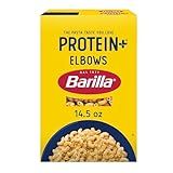 Barilla Protein+ (Plus) Elbows Pasta, 14.5 Ounce - plant based - Made from Lentils, Chickpeas & Peas - Non-GMO, Kosher Certified