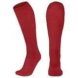 CHAMPRO womens Multi-sport Athletic Compression for Baseball, Softball, Football, and More Multi Sport Socks, Scarlet, Medium US