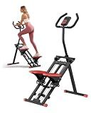 Stair Stepper for Home, 3-Level Resistance with Non-Slip Pedals & LCD