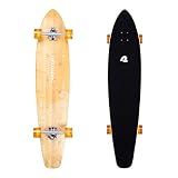Retrospec Zed Longboard Skateboard Complete Cruiser | Bamboo & Canadian Maple Wood Cruiser w/Reverse Kingpin Trucks for Commuting, Cruising, Carving & Downhill Riding