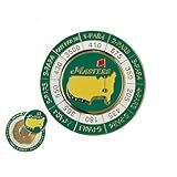 The Masters Scorecard Golf Ball Marker, Commemorative Major Tournament Magnetic Coin and Ball Marker Coin, Sports Gifts for Men, Fathers, and Friends
