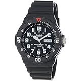 Casio Men's Quartz Day-Date Indicator Black Resin Dive Watch (Model: MRW200H-1BV)