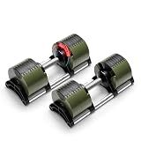 Nuobell 580 Adjustable Dumbbells, 5-80 lb, Set of 2 Free Weights