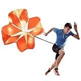 ANPOPO Bfsmile Running Speed Training 56" Parachute with Adjustable Strap, Free Carry Bag. Speed Chute Resistance Running Parachute for Kids Youth and Adults (Orange)
