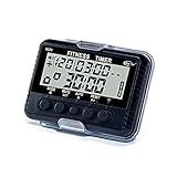Digi 1st T-5020 Fitness Interval Timer, Multi-Functional Training Timer with Pacer Black
