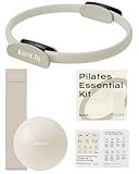 kure.fit Home Pilates Essentials Kit for Women | Pilates Ring, Mini Ball, Booty Band Set | Pilates Equipment Starter Set in Gift Box | Workout Guide Included