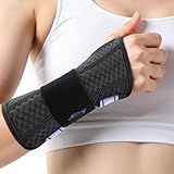 NEVVIS Wrist Brace for Carpal Tunnel Relief - Night & Day Wrist Support with Metal Splint, Stabilizing Brace for Tendonitis, Arthritis, Sprain, Right & Left Hand, Adjustable Fit for Men & Women