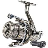 Sougayilang Spinning Reel - 5.2:1 Gear Ratio, 12+1 Bearings Freshwater Saltwater Fishing Reel, Ultra-Smooth CNC Aluminum Spool, Lightweight & Powerful for Bass Trout Salmon (Model: 4000)