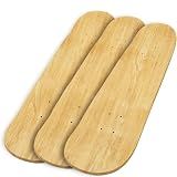 Beipoo 31"x 8" Blank Skateboard Decks,Natural,7-Layer Maple Double Tail Skateboard with Free Grip Tape and Sandpaper,Great for Replacement and Art Painting