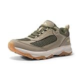 NORTIV 8 Women's Hiking Shoes Lightweight Breathable Mesh Walking Sneakers Outdoor Work Shoes,Size 8.5,Olive Green,SNHS243W