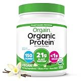 Orgain Organic Vegan 21g Protein Powder, Vanilla Bean, 1.02 lb