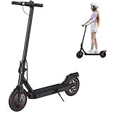 Fcgeoi Electric Scooter, 500W Powerful Motor, 18 MPH Top Speed, 21 Miles Long Range, 8.5" Tires EScooter, Drum Brake, Foldable Lightweight, Commuting Electric Scooter for Adults