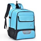 XIANFENGNIAO Youth Soccer Bag, Soccer Backpack with Ball Holder, Basketball Volleyball Football Handball Sports Backpack with Ball Compartment,Like Blue