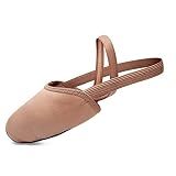 Stelle Half Soles Dance Shoes Women Canvas Lyrical Ballet(TN, 7.5/8.5) Tan