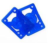 Pig Piles Blue Skateboard Riser Pads - 1/8" - Soft