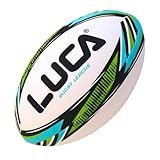 LUCA League Rugby Ball Size 4 for Youth | Hand Stitched, 2-Ply Construction | Super Grip Texture | Training & Match Ball