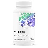 THORNE Basic Nutrients 2/Day - Comprehensive Daily Multivitamin with Optimal Bioavailability - Vitamin & Mineral Formula - Gluten, Dairy & Soy-Free - 60 Capsules - 30 Servings