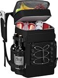 MIYCOO Cooler Backpack for Men Women, 2 Leak Proof Compartments, 40 Cans