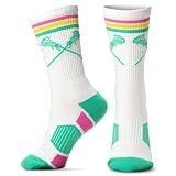 ChalkTalkSPORTS Girls Lacrosse Socks - Mid Calf - Miami Youth