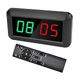 Jhering Electronic Scoreboards with Remote, Portable Score Keeper, Digital Scoreboard for Basketball Ping Pong Volleyball Sport(M Green/Red)