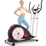 Elliptical Exercise Machine, Elliptical Machine Hyper-Quiet Magnetic Cardio Machine for Home,Elliptical Workout Equipment with 500LBS Multiple Gears Resistance,Pulse Sensor,15.5IN Stride