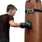 PunchLab Boxing Phone Holder for Punching Bag – Heavy Bag Strap Mount with Punch Tracker, Fits All Hanging & Freestanding Bags, Works with PunchLab App (Free App Included)
