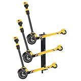 ztysn Scooter Wall Mount Rack Garage Storage Stand For Multiple Scooters Holder For 3 Electric Scooter, Metal Organizer(Black)