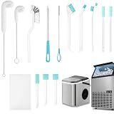 Potanro Ice Machine Cleaner Brush Sets, 14pcs Countertop Ice Maker Cleaner Tools, Gap Crevice Cleaning Brushes Tools Small Spaces, Scrub Sponge, Thin Brush for Cleaning Window Track, Straw, Bottle