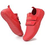 Skerxut Fitness Shoes Deadlift Shoes Cross-Trainer Sneakers for Men and Women (Red, 12.5 Men/13.5 Women)