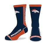 For Bare Feet NFL DENVER BRONCOS MVP Crew Sock Team Color Youth