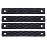 Tizuqe 4 Pcs High-Strength Nylon Rail Covers, Non-Slip Low Profile Panel Protectors for M-LOK System, Heat Resistant Grip Guard Accessories (12cm / 8cm)