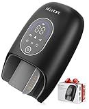 Hand Massager with 9 Modes and 4 Heating Options for Hot and Cold Therapy Hand and Wrist Massager for Arthritis and Carpal Tunnel Relief, Hand Massager with Heat and Compression, Black