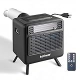 Portable Air Conditioners for Camping, Tent Air Conditioner, 3300BTU, 436W AC Unit Fast Cooling Down to 60°F, 3 Cooling Modes, 24 Hour Timer, Suitable for Camping, RVs, Outdoors and Indoors, Black