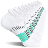suaskk Womens Athletic Cushioned Anti-Blister Running Ankle Socks 5 Pairs