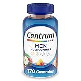 Centrum MultiGummies Gummy Multivitamin for Men, Multivitamin/Multimineral Supplement with Selenium, Antioxidants and Vitamin D3, Assorted Fruit Flavor - 170 Count