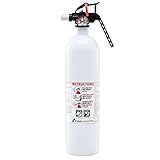 Auto/Marine 10-B:C Fire Extinguisher, Metal Valve, White