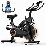 CURSOR FITNESS Exercise Bike, Stationary Bikes for Home with Brake Pad