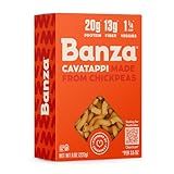 Banza Cavatappi Pasta from Chickpeas - Gluten Free, High Protein, and Lower Carb Protein Cavatappi Chickpea Pasta - 8oz
